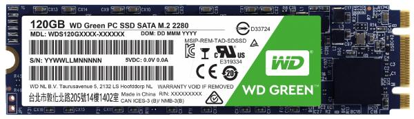 SSD WD (Western Digital) 120GB WD Green M.2 2280 - WDS120G2G0B