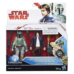 Star Wars Pack de Dupla Ep 8 Force Link - Han Solo e Boba Fett Hasbro C1244