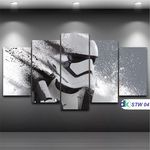 Star Wars - Quadro Mosaico 5 Peças 1,20x0,70cm - Stw 04