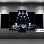 Star Wars - Quadro Mosaico 5 Peças 1,20x0,70cm - Stw 03