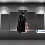 Star Wars - Quadro Mosaico 5 Peças 1,20x0,70cm - Stw 02