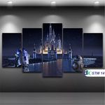 Star Wars - Quadro Mosaico 5 Peças 1,20x0,70cm - Stw 14
