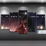 Star Wars - Quadro Mosaico 5 Peças 1,20x0,70cm - Stw 13