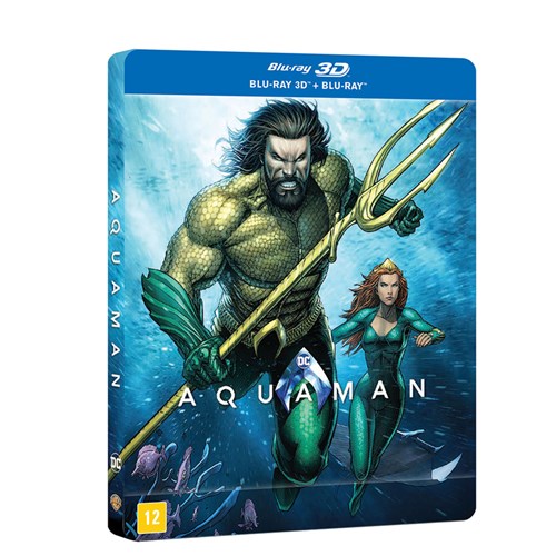 Steelbook Blu-Ray + Blu-Ray 3D - Aquaman