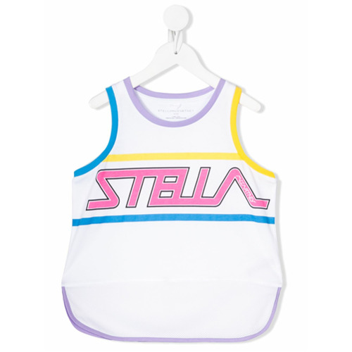 Stella McCartney Kids Regata com Estampa de Logo - Branco