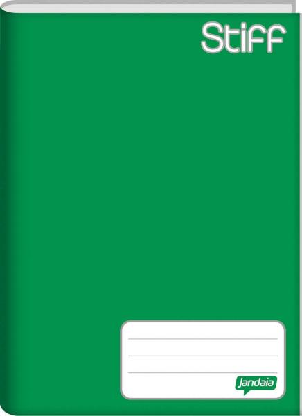 Caderno Brochura 1/4 Capa Dura STIFF 96 Folhas Verde PCT.C/05 Jandaia