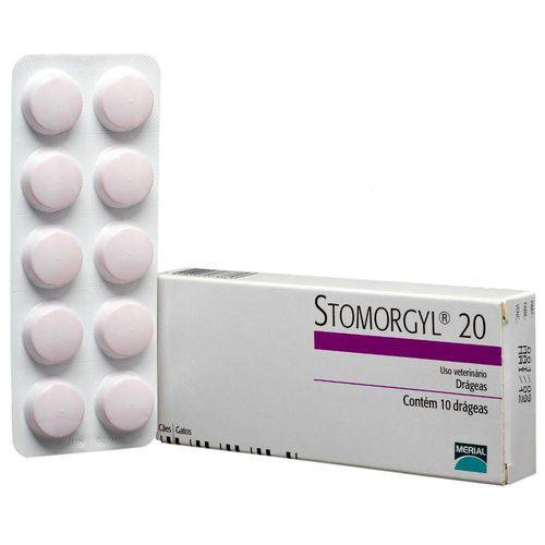 Stomorgyl 20 Merial - 10 Drágeas