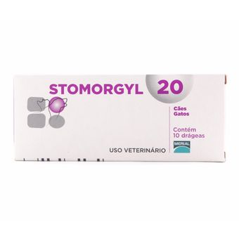 Stomorgyl 20mg Merial P/ Cães e Gatos C/ 10 Comprimidos