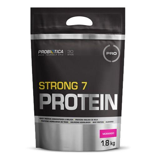 Strong 7 Protein - 1800g Morango - Probiótica
