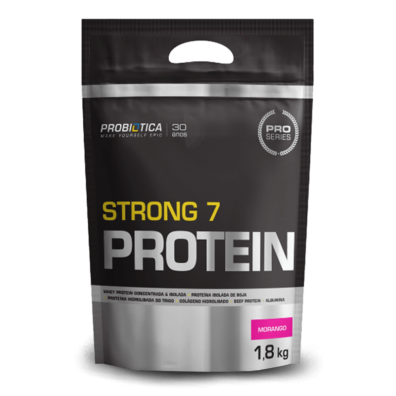 Strong 7 Protein (1800g) Probiótica-Morango