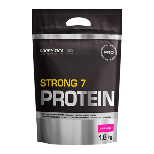 Strong 7 Protein Probiótica Morango 1,8kg