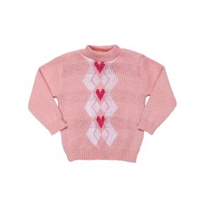 Suéter Infantil para Bebê Menina - Rosa P