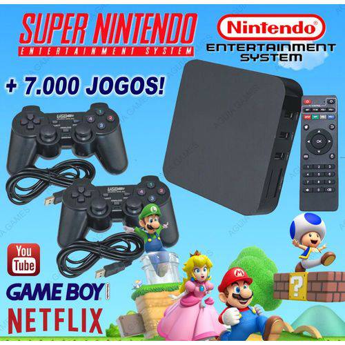 Tudo sobre 'Super Game Box - Super Nintendo Classic Snes +7000 Jogos'