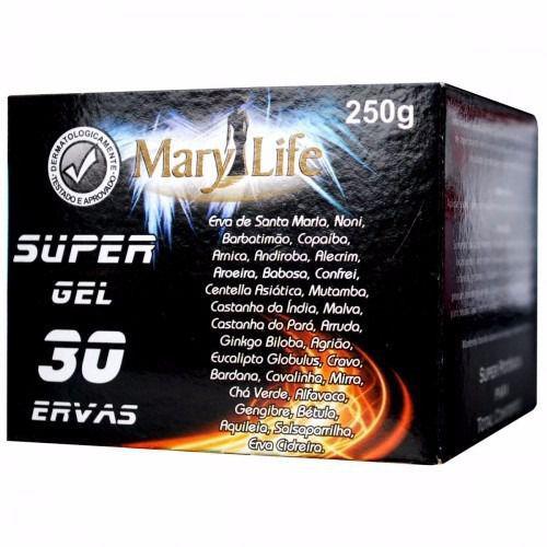 Super Gel 30 Ervas 250g - Mary Life - Efeito Frio Quente