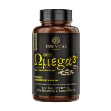 Super Omega- 3 Triglicerídios 240 Cápsulas - 500mg - Essential Nutrition