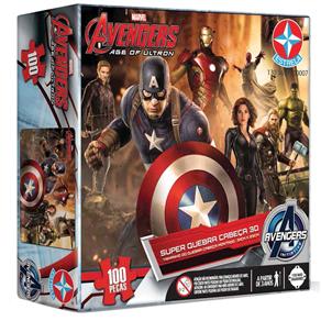 Super Quebra Estrela Cabeça 3D Avengers – 100 Peças