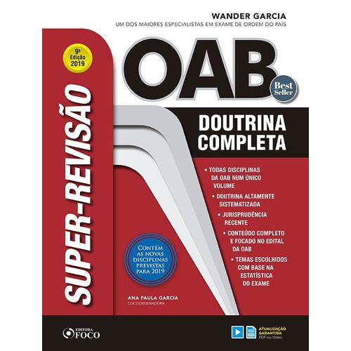 Super Revisão OAB - Doutrina Completa - 9ª Ed - 2019