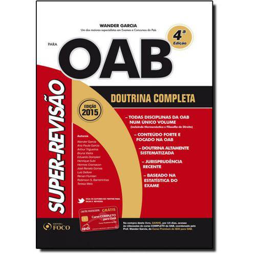 Super-revisão OAB: Doutrina Completa