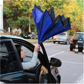 SuperBrella a Evolução do Guarda-chuva Invertido Azul