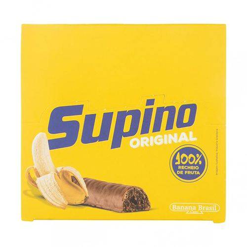 Supino Original Banana e Chocolate ao Leite 24g X 24 - Banana Brasil