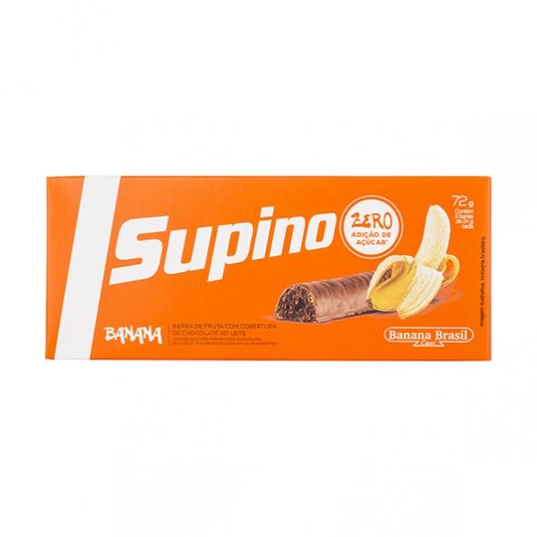 Supino Zero Banana e Chocolate ao Leite 24g X 3 - Banana Brasil