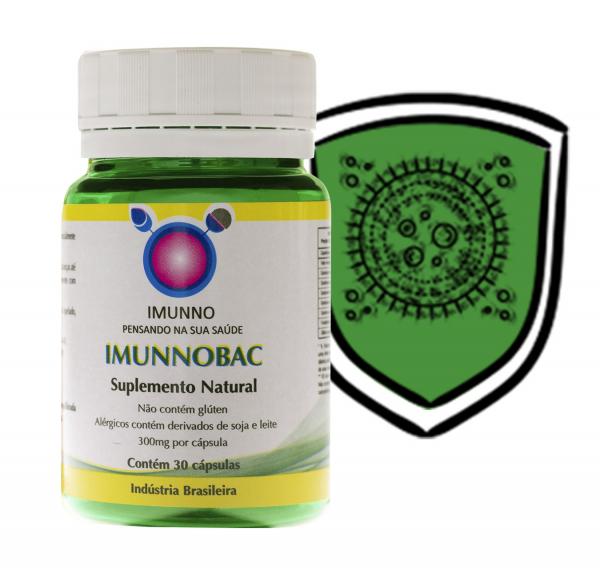 Tudo sobre 'Suplemento 100% Natural ImunnoBAC 30 Cps para Infecções Resistentes e Inflamações Crônicas - Imunidade - Nutrasim'