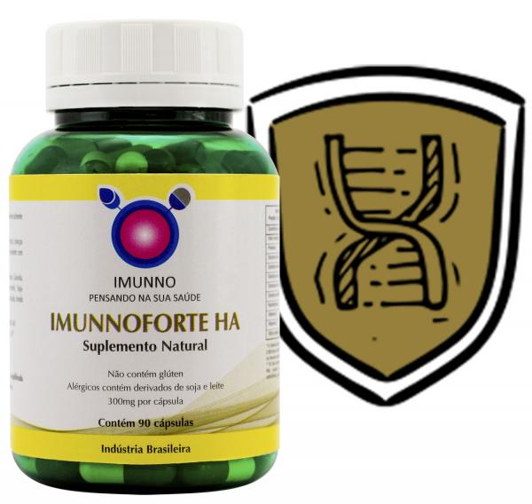 Suplemento 100% Natural ImunnoFORTE 90 Cps para Recuperar Todo o Complexo do Sistema Imunológico - Nutrasim
