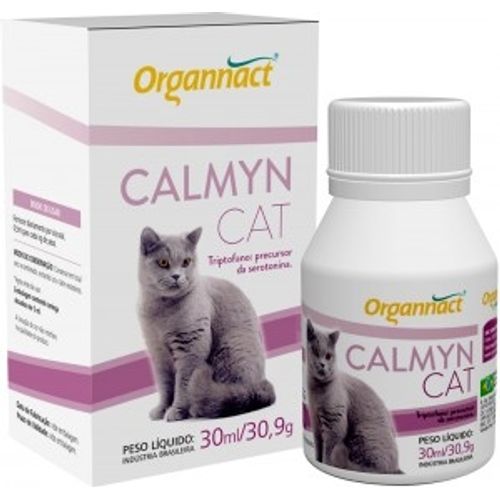Suplemento Alimentar Organnact Calmyn Cat para Gatos 30ml