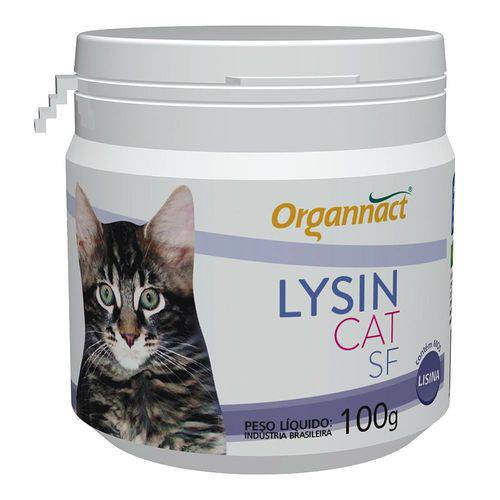 Suplemento Alimentar Organnact Cat Lysin Sf - 100 G