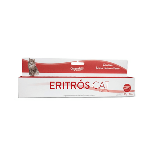 Suplemento Alimentar Organnact Eritrós Cat Pasta para Gatos 30g