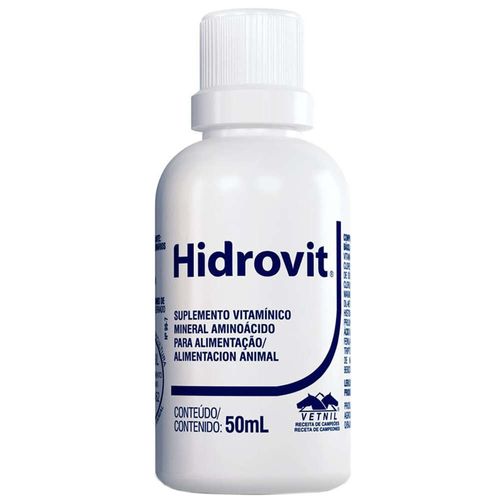 Suplemento Alimentar Vetnil Hidrovit para Aves 50ml