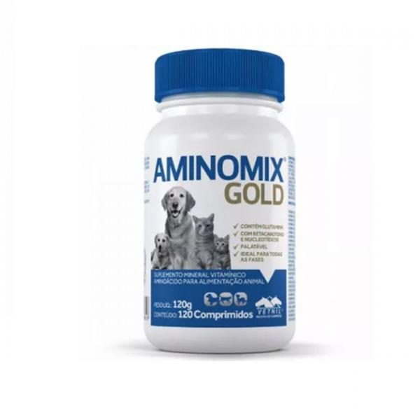 Suplemento Aminomix Gold 120 Comprimidos - Vetnil