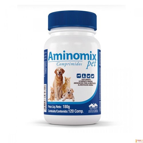 Suplemento Aminomix Pet 120 Comprimidos