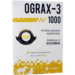 Suplemento Avert Ograx-3 1000 - 30 Cápsulas
