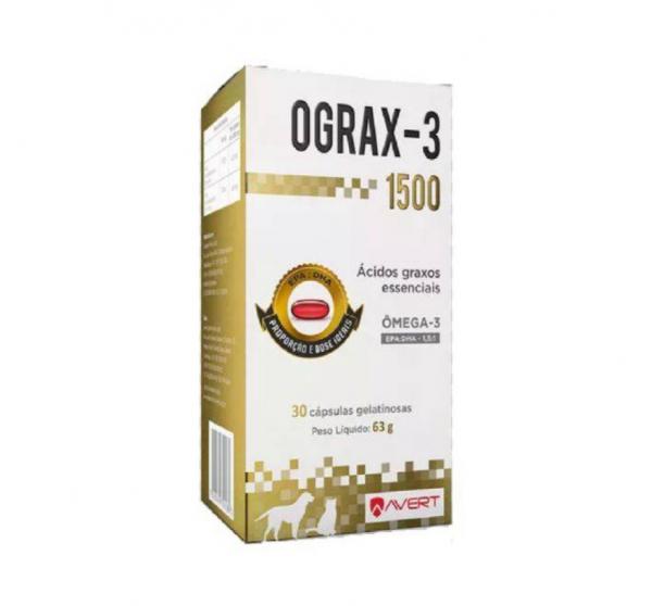 Suplemento Avert Ograx-3 com Ômega-3 de 1500mg - 30 Cápsulas - Vetnil