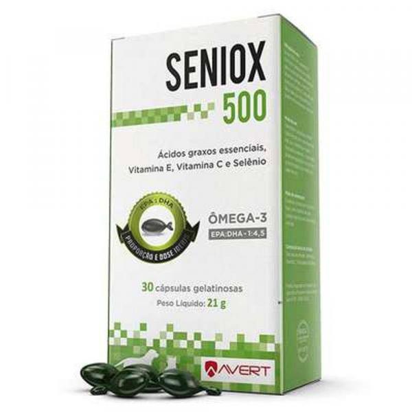 Suplemento Avert Seniox 500 com 30 Cápsulas