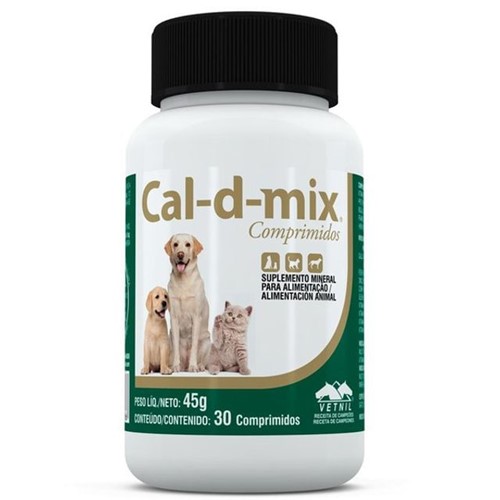 Suplemento Cal-D-Mix 30 Comprimidos