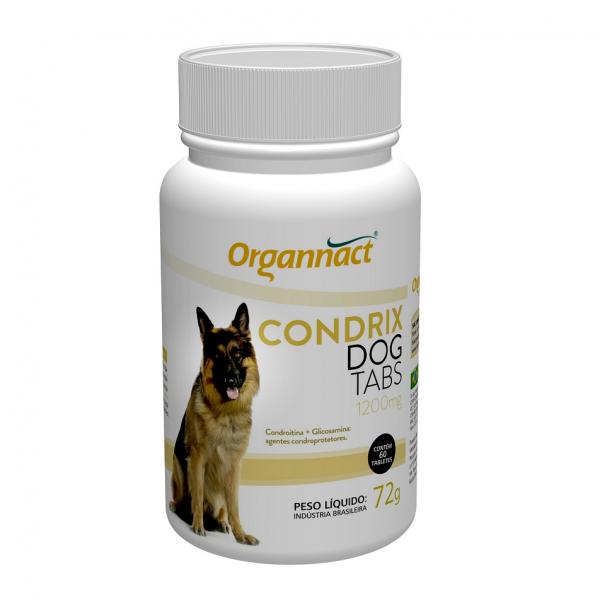 Suplemento Condrix Dog Tabs Organnact 72 Gr 1200 Mg - Organnact