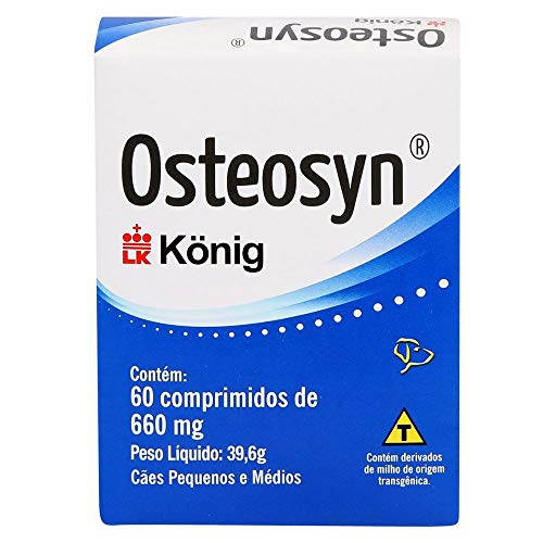 Suplemento Konig Osteosyn para Cães e Gatos - 60 Comprimidos - 660mg