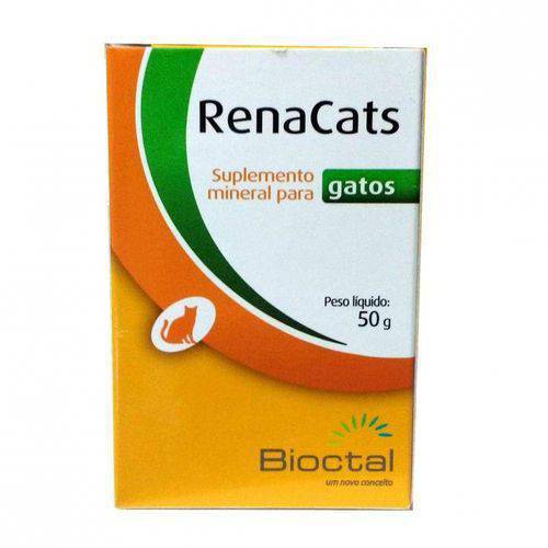 Tudo sobre 'Suplemento Mineral para Gatos RenaCats 50g - Bioctal'