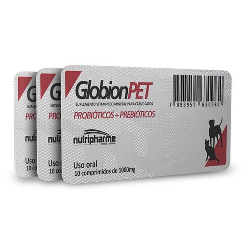 Suplemento Nutripharme Globion Pet para Cães e Gatos - 10 Comprimidos Único
