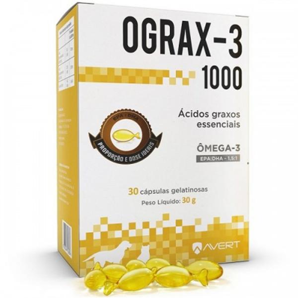 Suplemento Ograx-3 1000mg 30 Cápsulas - Avert