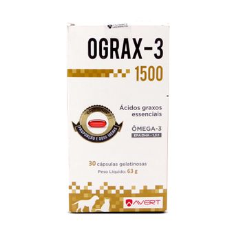 Suplemento Ograx-3 1500mg Avert C/ 30 Cápsulas
