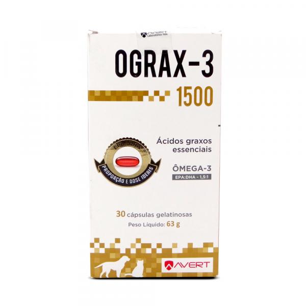 Suplemento Ograx-3 1500mg Avert C/ 30 Cápsulas
