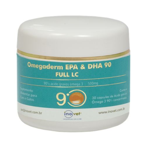 Tudo sobre 'Suplemento Omegaderm Epa & Dha 90 Full Lc 500mg 30 Cápsulas'