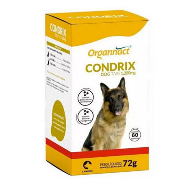 Suplemento Organnact Condrix Dog Tabs 1200mg 72g