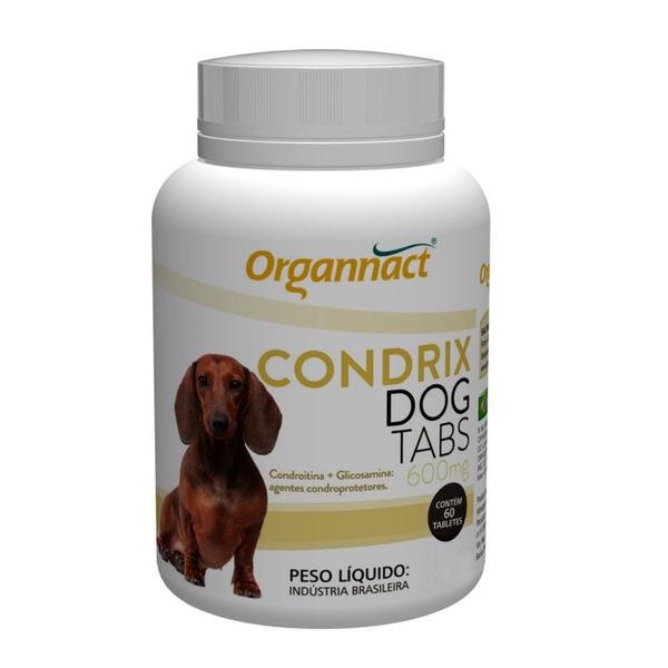 Suplemento Organnact Condrix Dog Tabs 60 Tabletes 600mg -36g