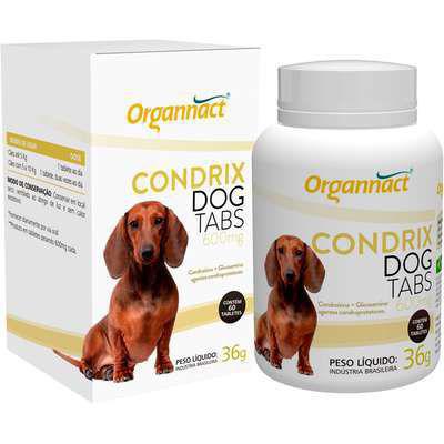 Suplemento Organnact Condrix Dog Tabs com 60 Tabletes 600 Mg - 36 G