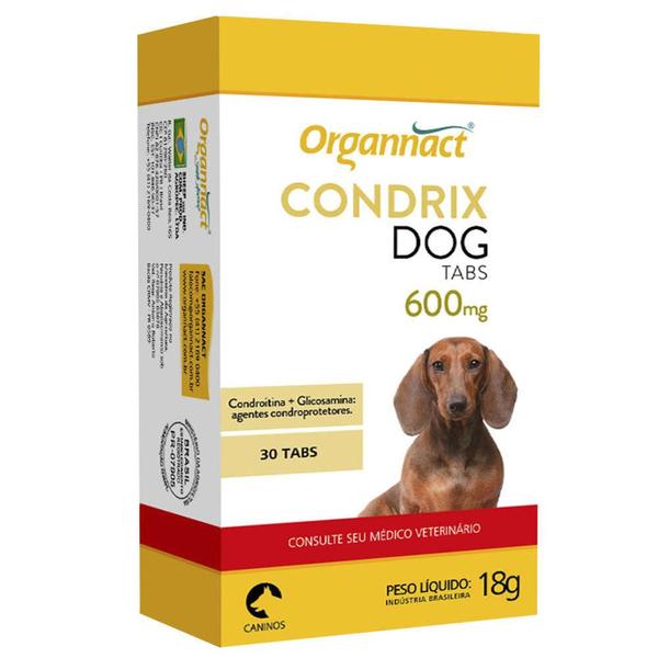 Suplemento Organnact Condrix Tabs Dog Blister 600mg - 30tabletes