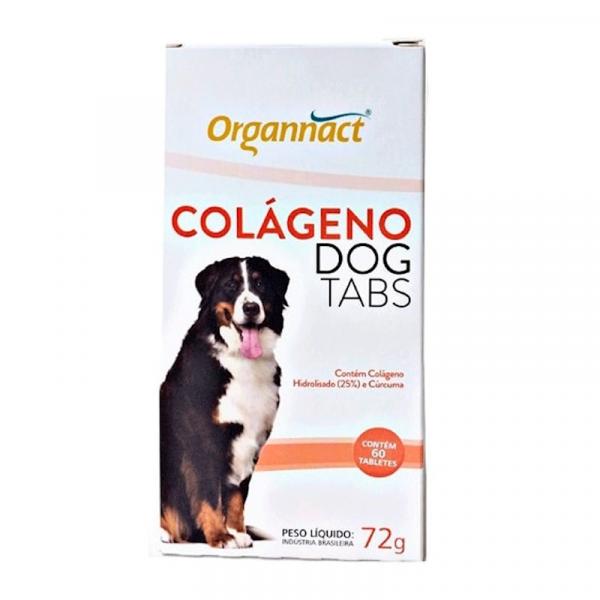 Suplemento para Cães Colágeno Dog Tabs 72g (60 Tabletes) - Organnact